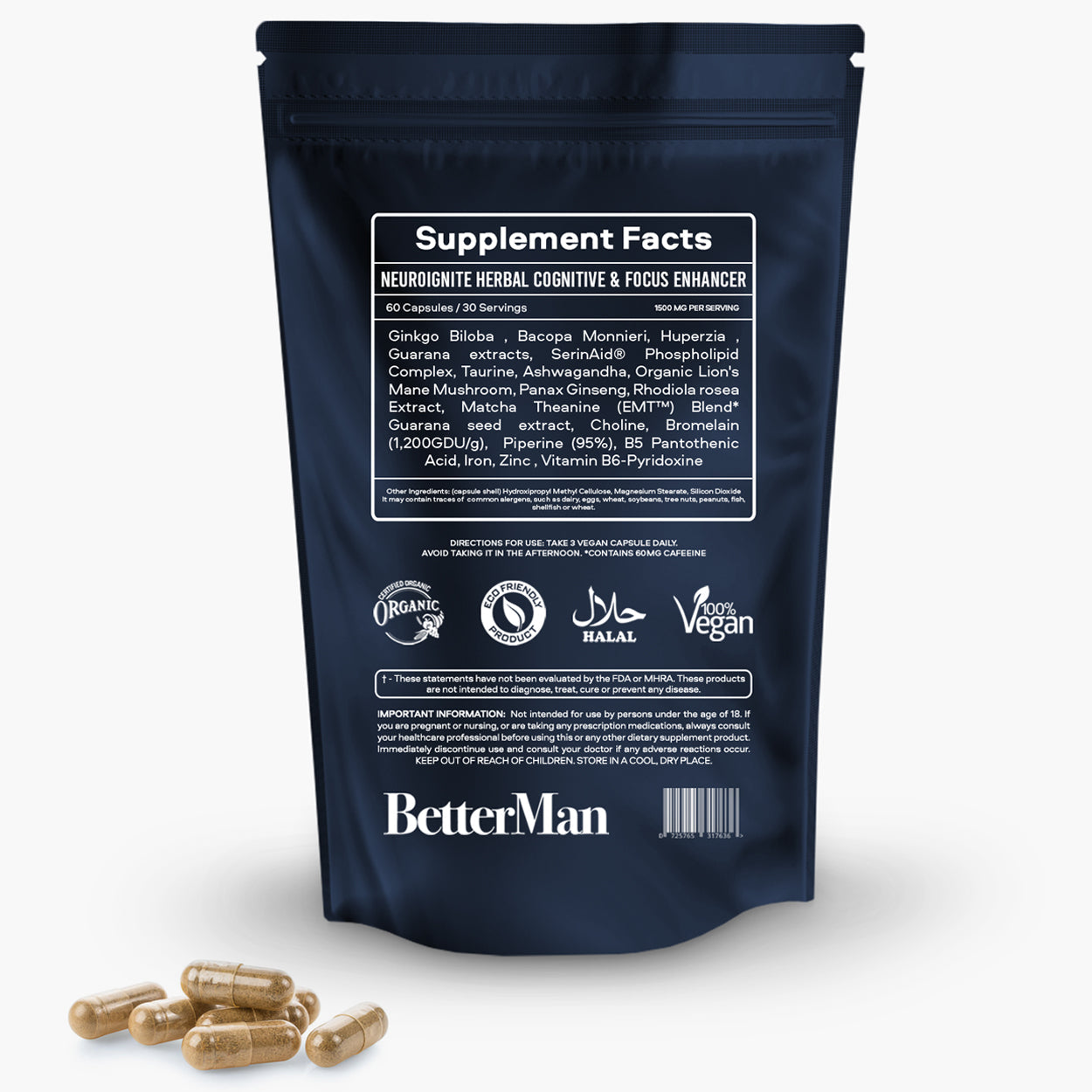 BetterMan NeuroIgnite – Mental Performance Enhancer