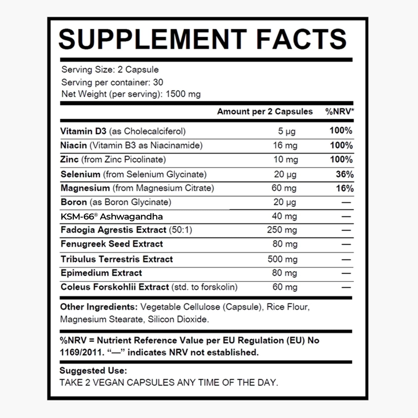 BetterMan Natural T-Boost Supplement