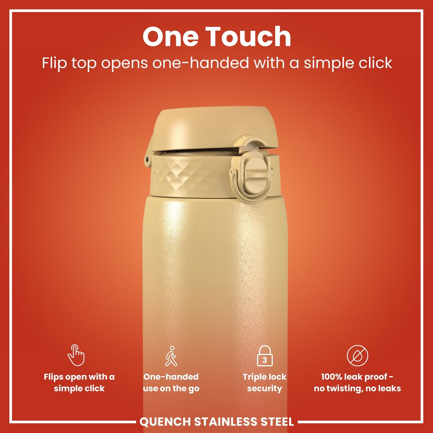 ION8 1L Thermal Water Bottle – Desert