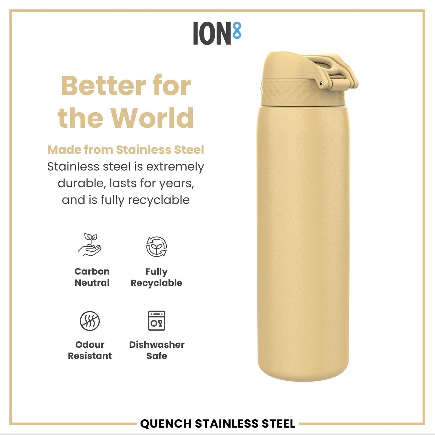 ION8 1L Thermal Water Bottle – Desert