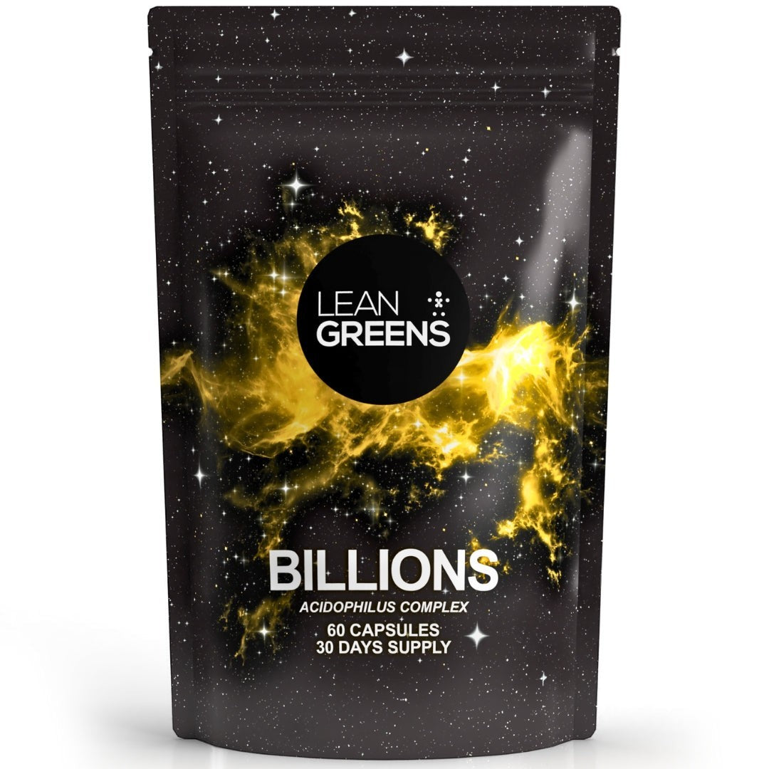 W/end Billions Acidophilus Complex dietary supplement capsules with 5 probiotic strains, 60 capsules.