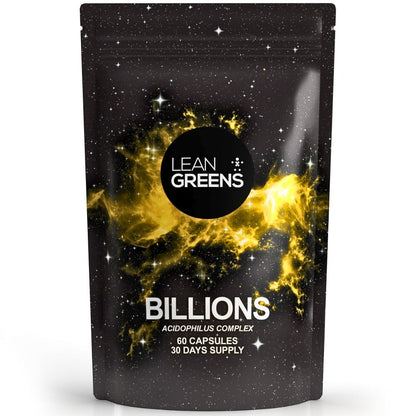 W/end Billions Acidophilus Complex dietary supplement capsules with 5 probiotic strains, 60 capsules.