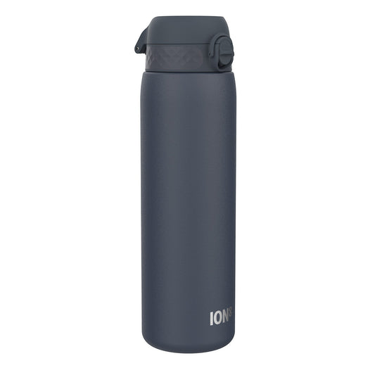 W/end ION8 1L Navy stainless steel thermal water bottle with leak-proof flip-top lid